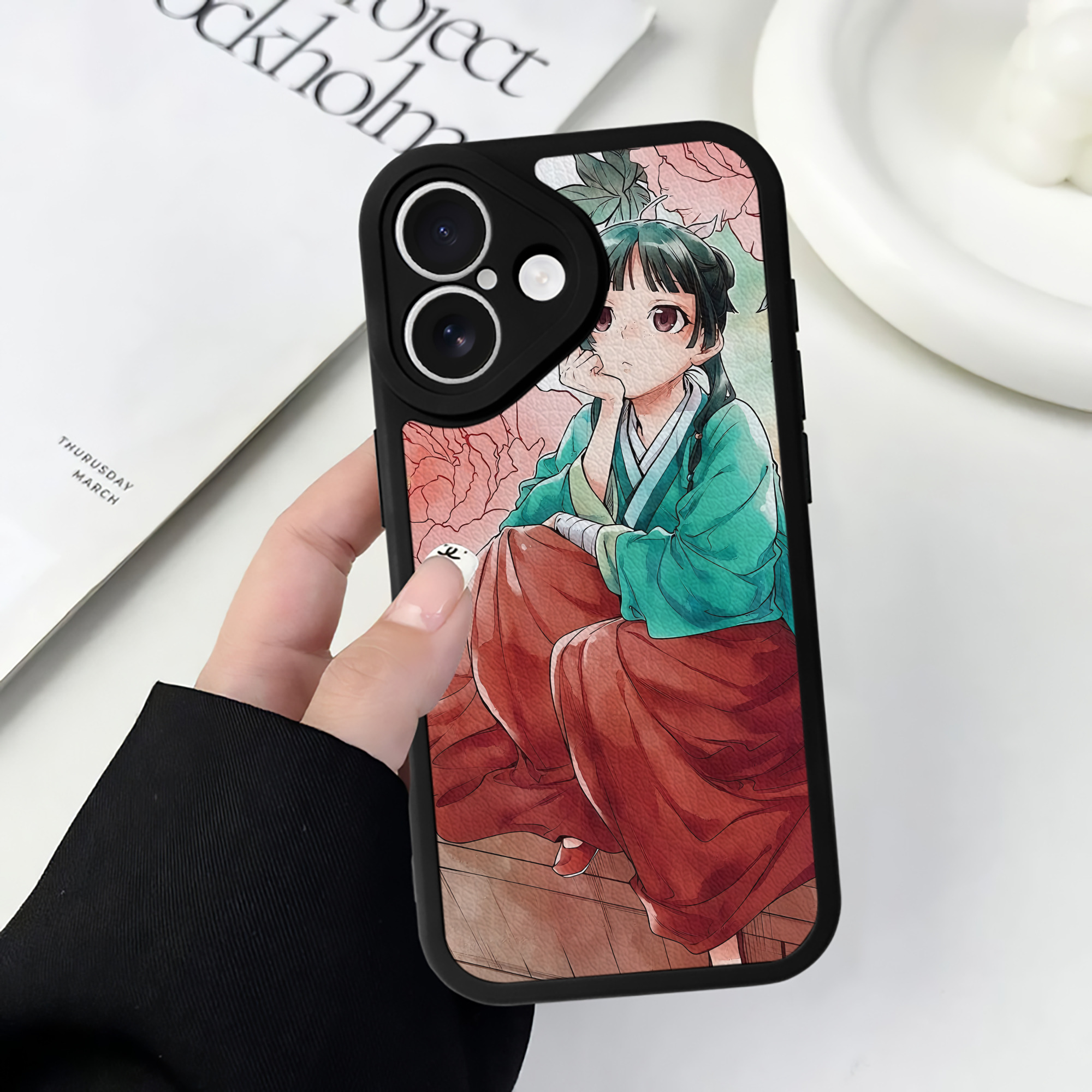 薬屋のひとりごと The Apothecary Diaries 【iPhone 16シリーズ対応】シリコンスマホケース（レザー調） 材質：シリコン